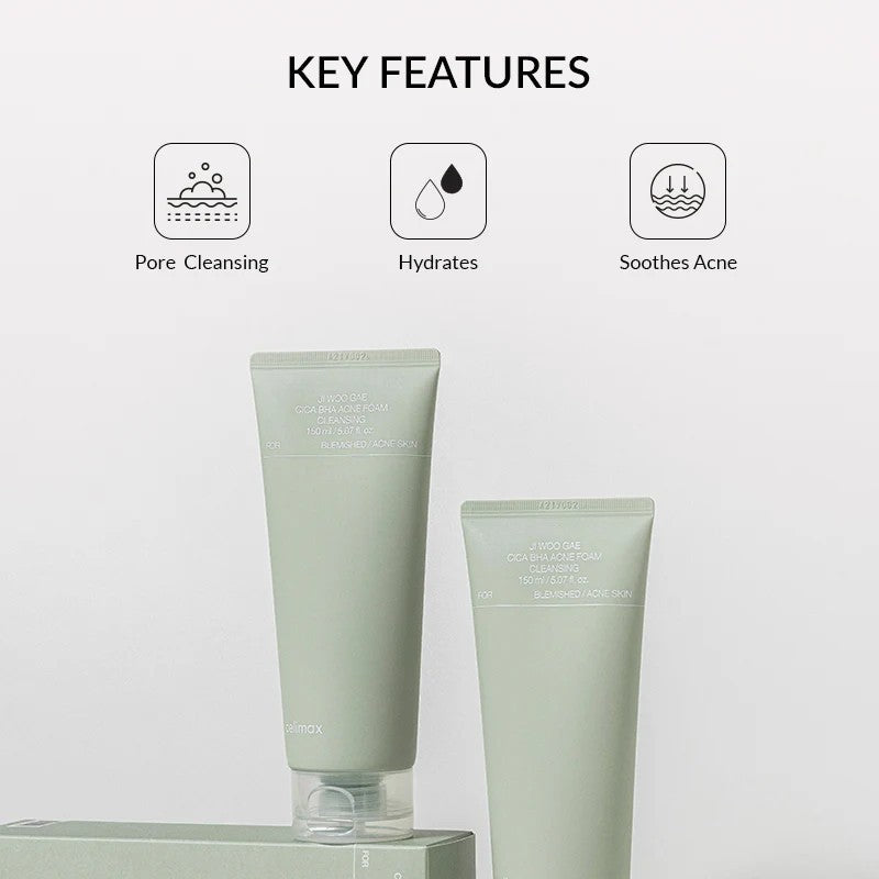 CELIMAX Ji Woo Gae Cica BHA Acne Cleansing Foam 150ml