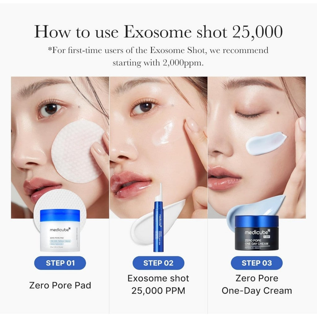 MEDICUBE One Day Exosome Shot Pore Ampoule 25000 13ml