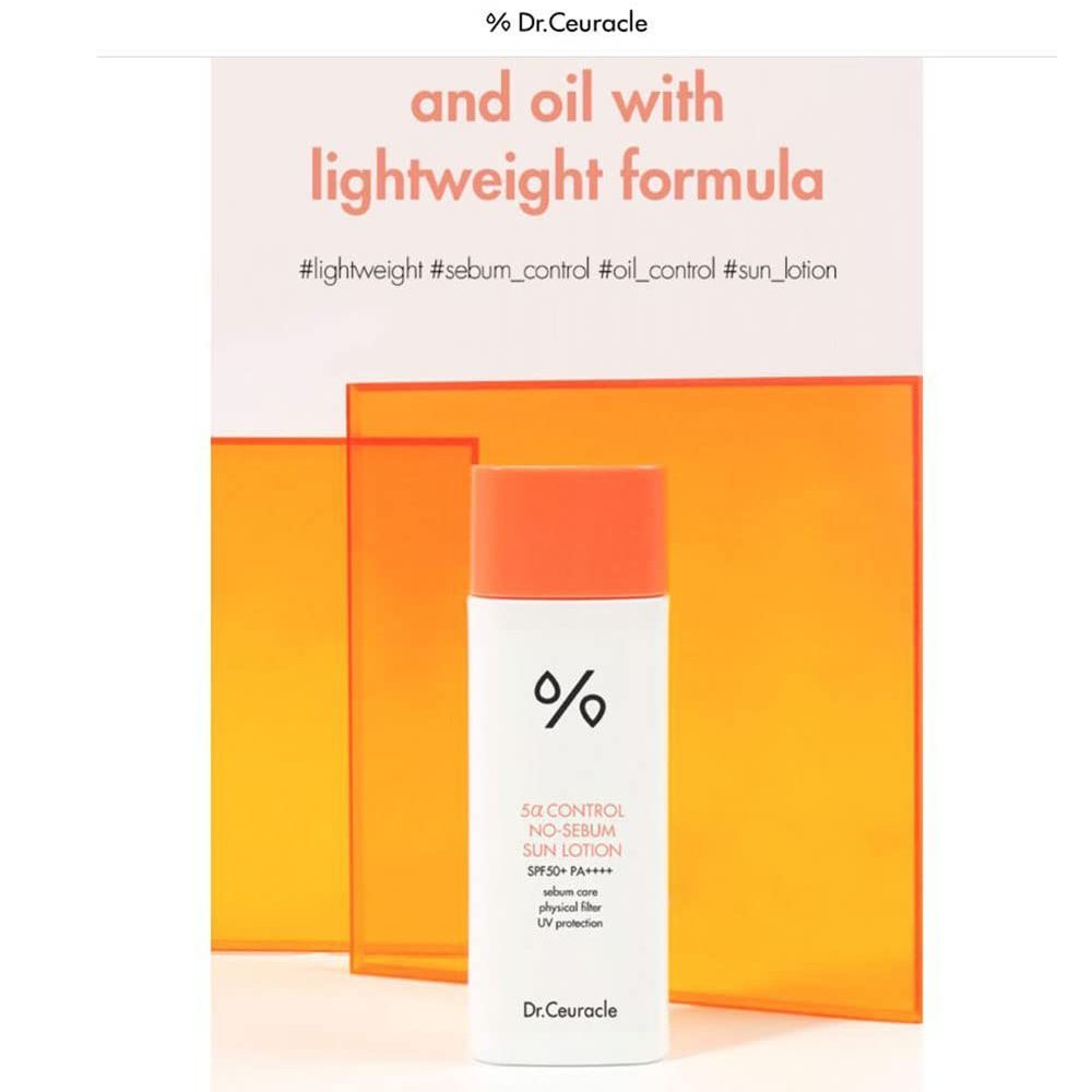 Dr.Ceuracle 5α Control No-sebum Sun Lotion SPF50+ PA++++ 50ml