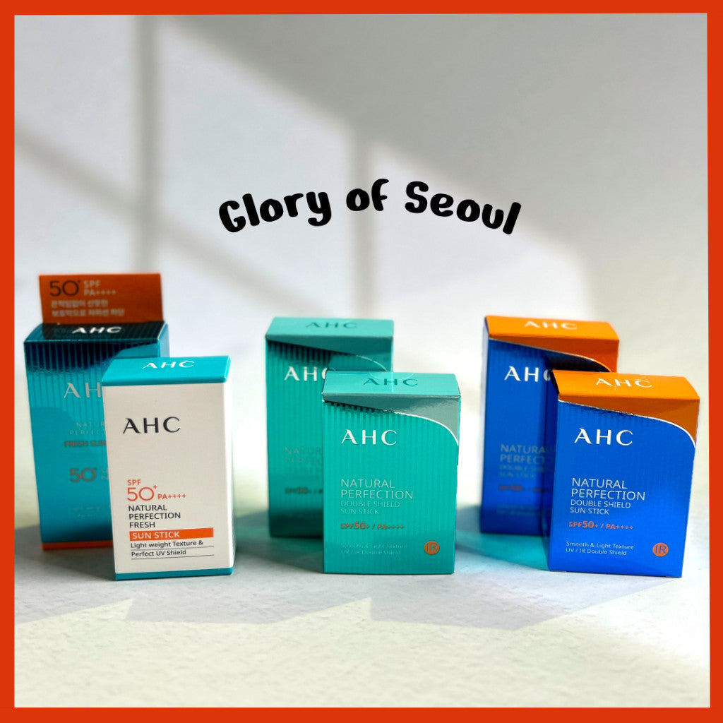 AHC Natural Perfection Double Shield Sun Stick  / Natural Perfection Fresh Sun Stick SPF50+ PA++++ (7 Options)