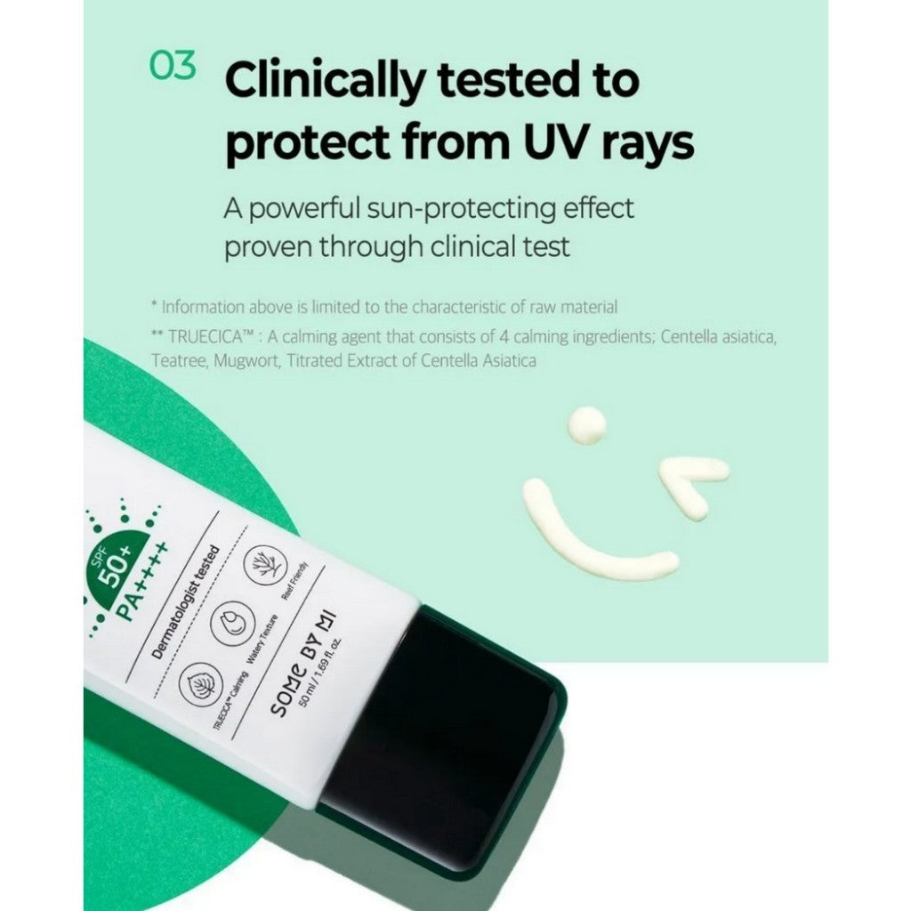 [SOME BY MI] Truecica Aqua Calming Sun Cream, 50mL | SPF50+, PA++++, Sunscreen, UV protecter