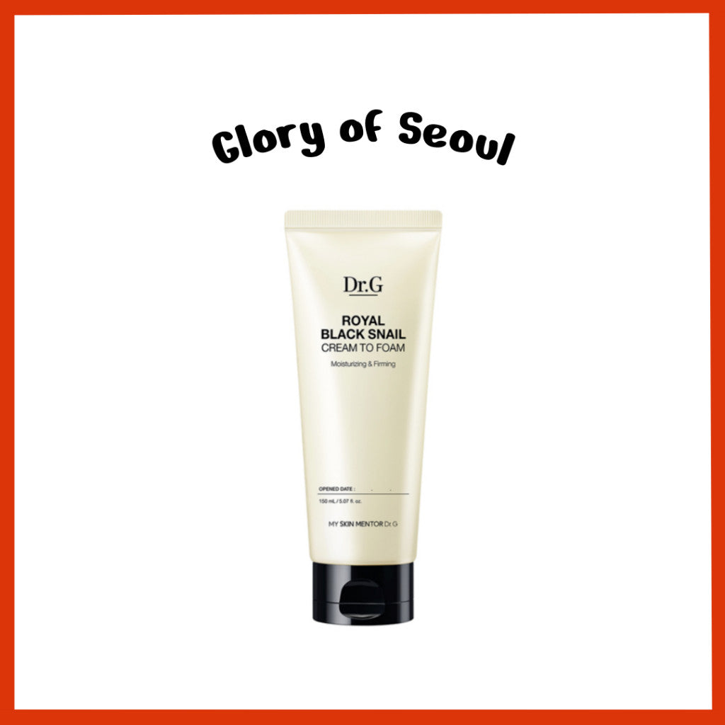 Dr.G Royal Black Snail Cream to Foam Cleanser 150ml / 60ml