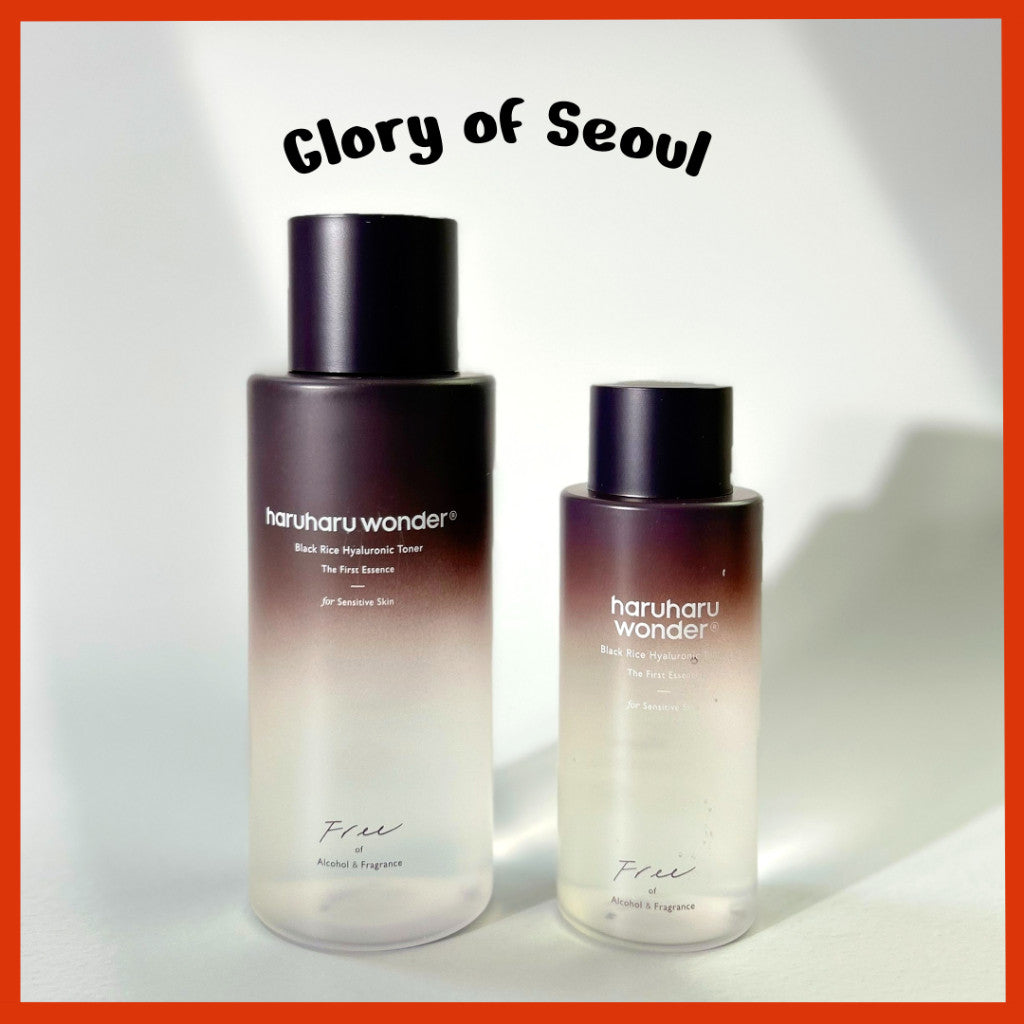 Haruharu Wonder Black Rice Hyaluronic Toner for Sensitive Skin, 10.1 fl oz / 300ml | Alcohol Free, Fragrance Free | Vegan, Cruelty Free, EWG-Green