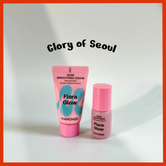 [MINI] MAMONDE Rose Liquid Mask 15ml / Flora Glow soothing cream 25ml (2 Types)
