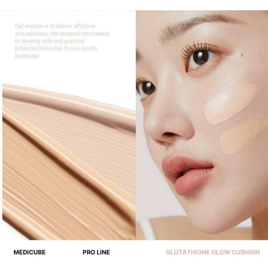 MEDICUBE Pro Glutathione and Collagen Cushion, 15g  2Types (Glow / Velvet) | SPF40 PA++