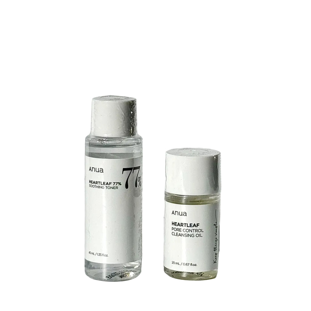[MINI] ANUA Heartleaf Soothing Selection│Toner 40ml / Pore Cleansing Oil 20ml