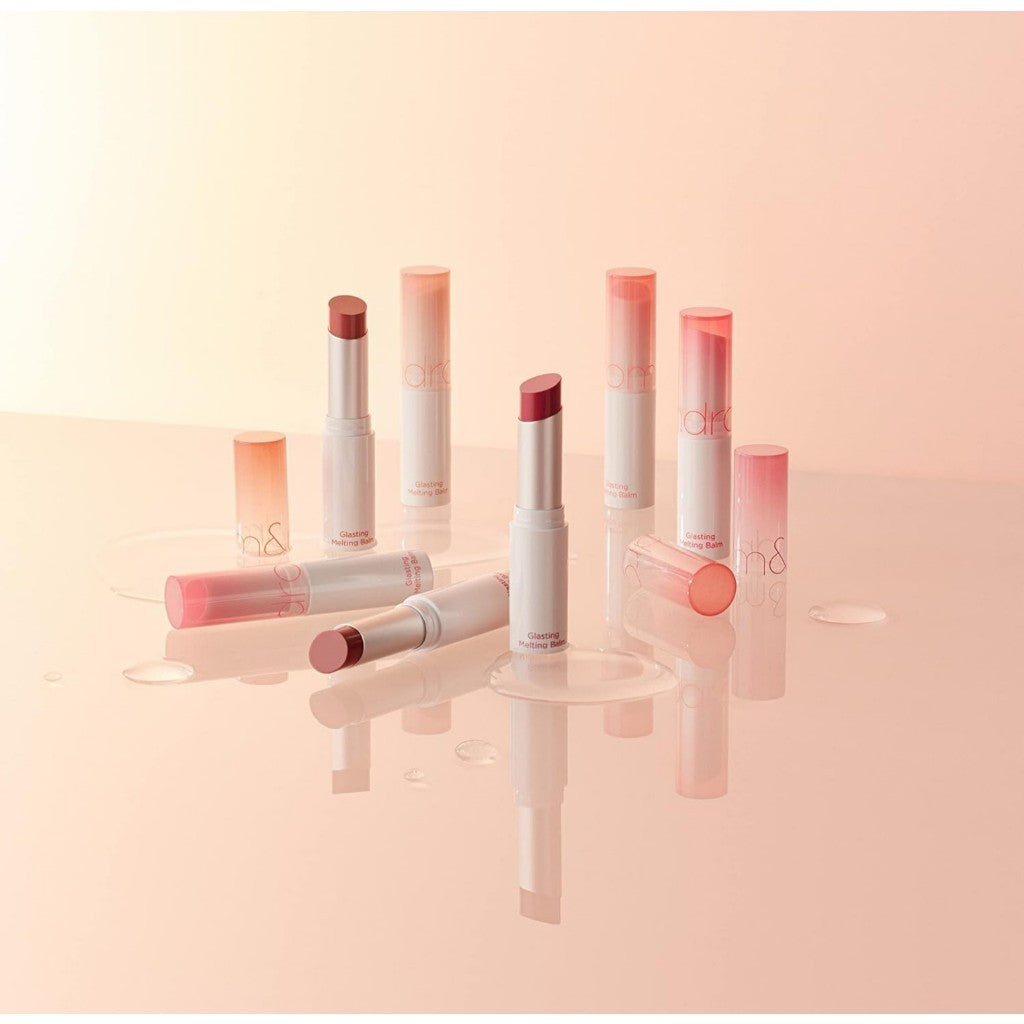 rom&nd Glasting Melting Balm 3.5g, Glossy, Plumping Lips, Moisture, Translucent, Water Bomb, High Pigmented, Vegan