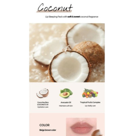 KLAVUU Mascarilla nutritiva para labios (lip sleeping pack) 20g (4 colores)