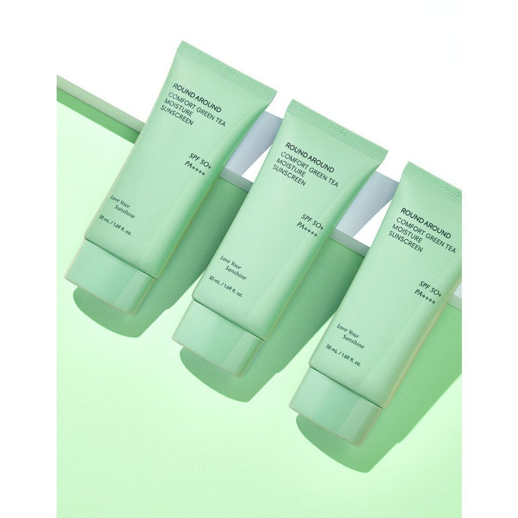 ROUND AROUND Comfort Green Tea Sunscreen 50ml