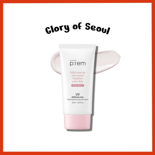 MAKE PREM Soothing Pink Tone Up Sun Cream 50ml