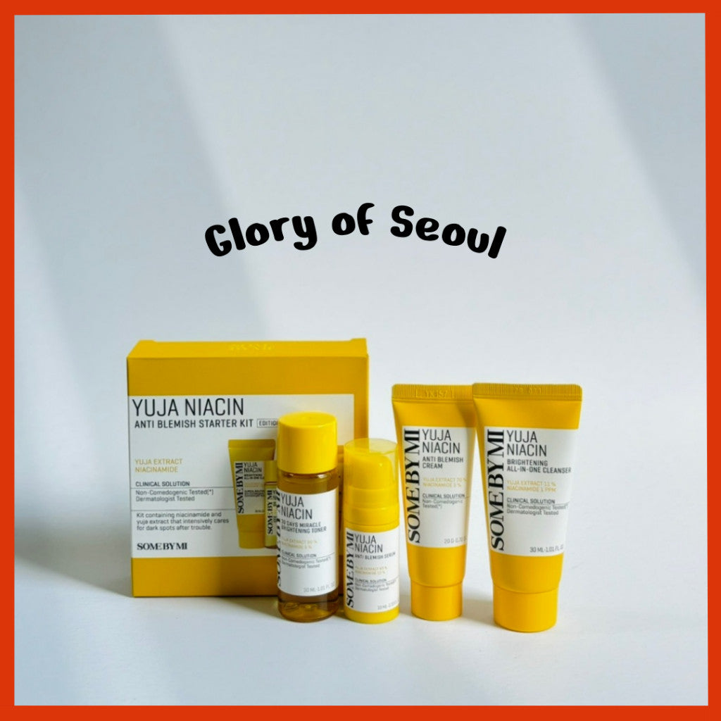 SOME BY MI Yuja Niacin anti blemish Starter Kit edition/clenser, toner, serum, cream