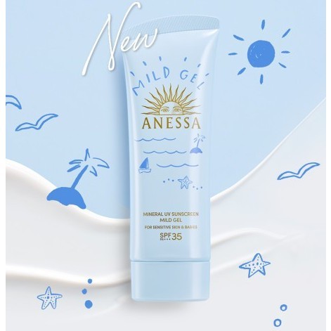 Anessa Moisture UV Mild Gel 90g SPF35 PA+++