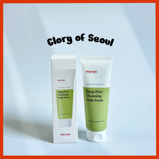 MANYO Deep Pore Cleansing Soda Foam 5.07 fl oz / 150ml Daily Face Wash, Non Irritating, with Vitamin C, Chamomile, Clean K-Beauty for Women and Men Korean Skin care