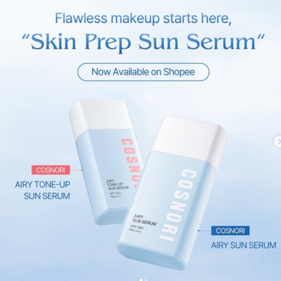 COSNORI Airy Sunscreen Sun serum / Tone-up Sun Serum 50ml (2 Opciones)