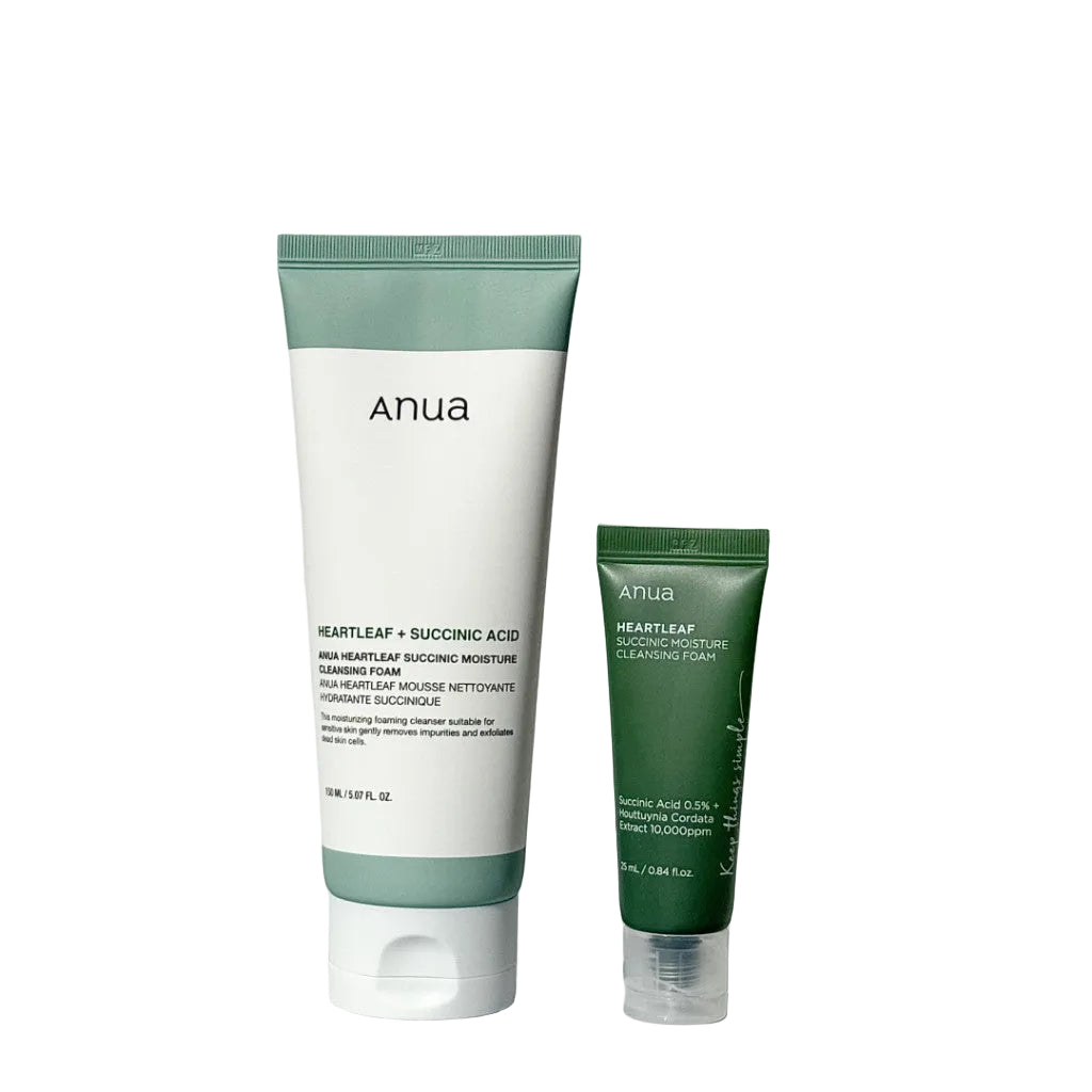 ANUA Heartleaf Succinic Moisture Cleansing Foam 25ml / 150ml