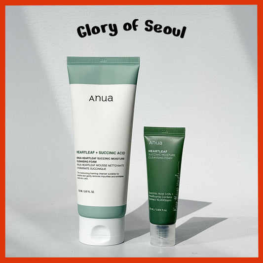 ANUA Heartleaf Succinic Moisture Cleansing Foam 25ml / 150ml