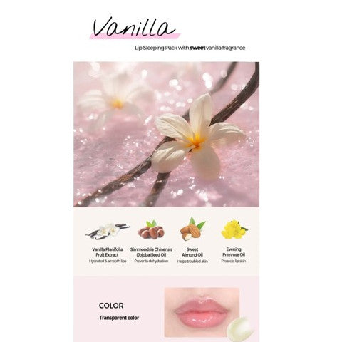 KLAVUU Mascarilla nutritiva para labios (lip sleeping pack) 20g (4 colores)