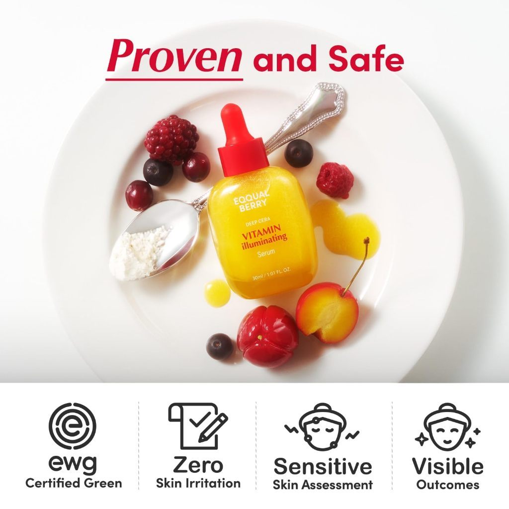 EQQUALBERRY Bakuchiol Plumping / Vitamin Illuminating Serum 30ml