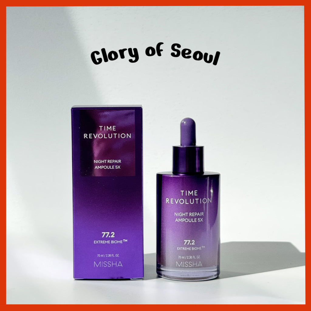 [MISSHA] Time Revolution Night Repair Purple Ampoule 5X 50ml , 70ml