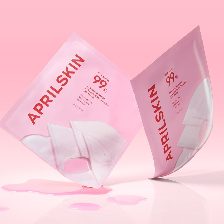 Máscara de Gel em Cápsulas APRILSKIN TXA Collagen 99 - 2 opções