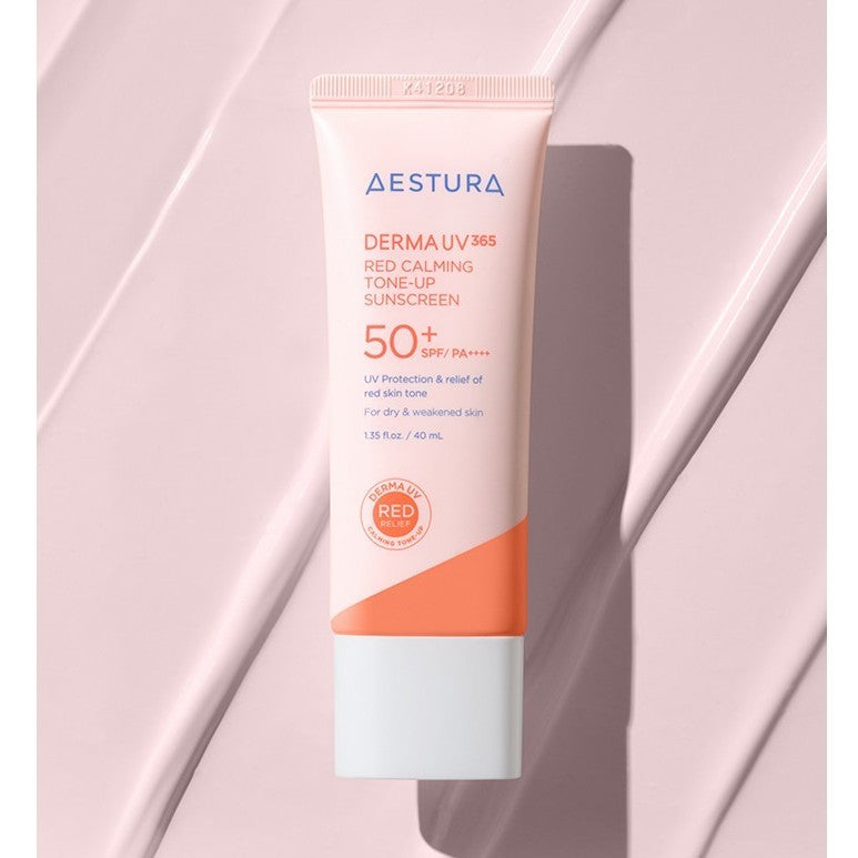 AESTURA Protector Solar Derma UV365 40ml (2 tipos) | Barrier Hydro Mineral / Red Calming Tone-Up | FPS 50+ PA++++