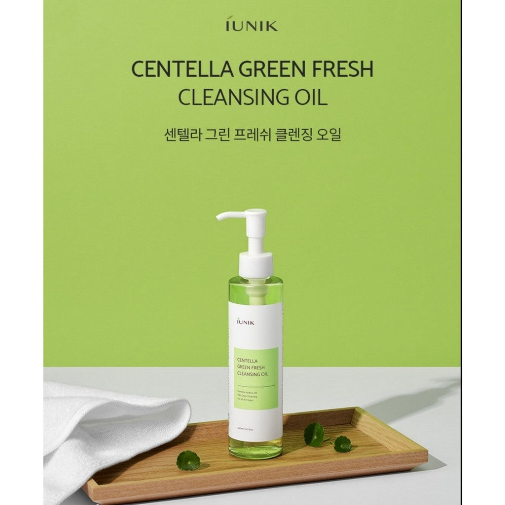 [IUNIK] Centella Green Fresh Cleansing Oil, 200mL