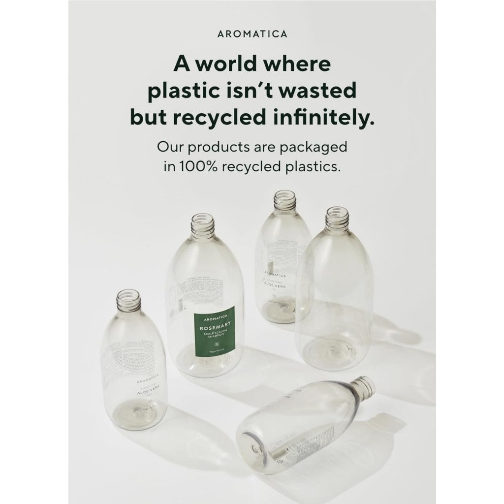 [AROMATICA] Tea Tree Purifying Shampoo 13.53fl.oz./400ml, Tea Tree Shampoo for Oily Hair and Scalp, Sulfate Free, Vegan