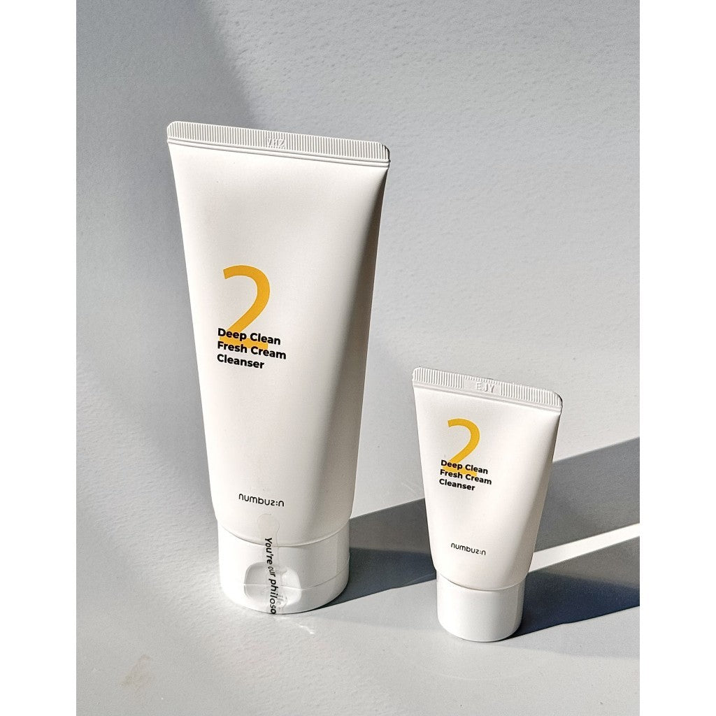 numbuzin No.2 Deep Clean Fresh Cream Cleanser 120ml / 15ml