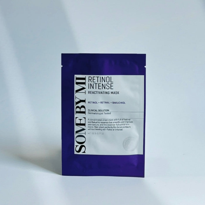 Colección de mascarillas de tela Some By Mi (3 tipos) │ Sérum iluminador de galactomyces y glutatión / Reactivador intensivo de retinol / Yuja Niacin