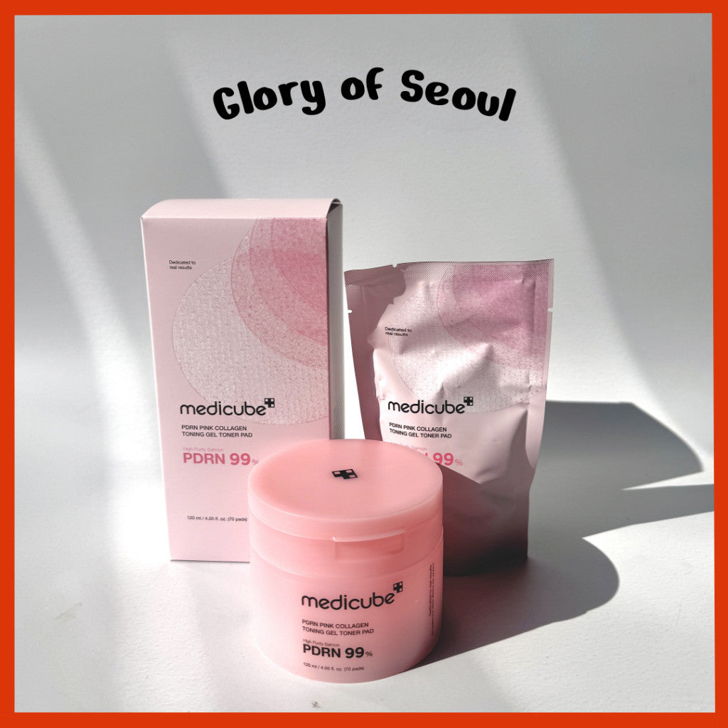 MEDICUBE PDRN Pink Collagen Toning Gel Toner Pad 70pads