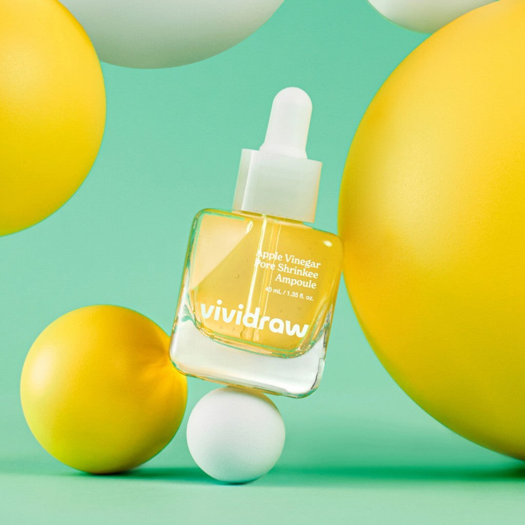 [New] VIVIDRAW Vegan Ampoule (5 Types), 40ml┃Apple Vinegar Pore Shrinkee/Cherry Collagen Firming Capsule/Baobal Hydrogel To Drop/Niacin Onion All Clear/White Tomato Glutathione