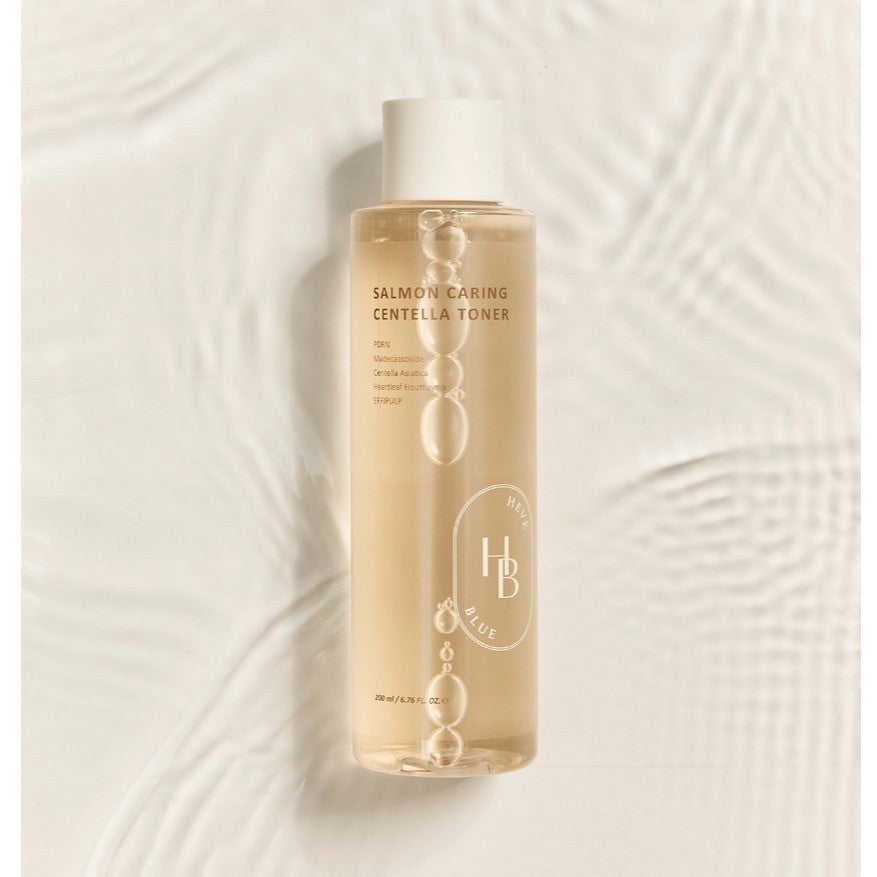 Tónico facial HEVEBLUE Salmon Caring Centella, 200 mL