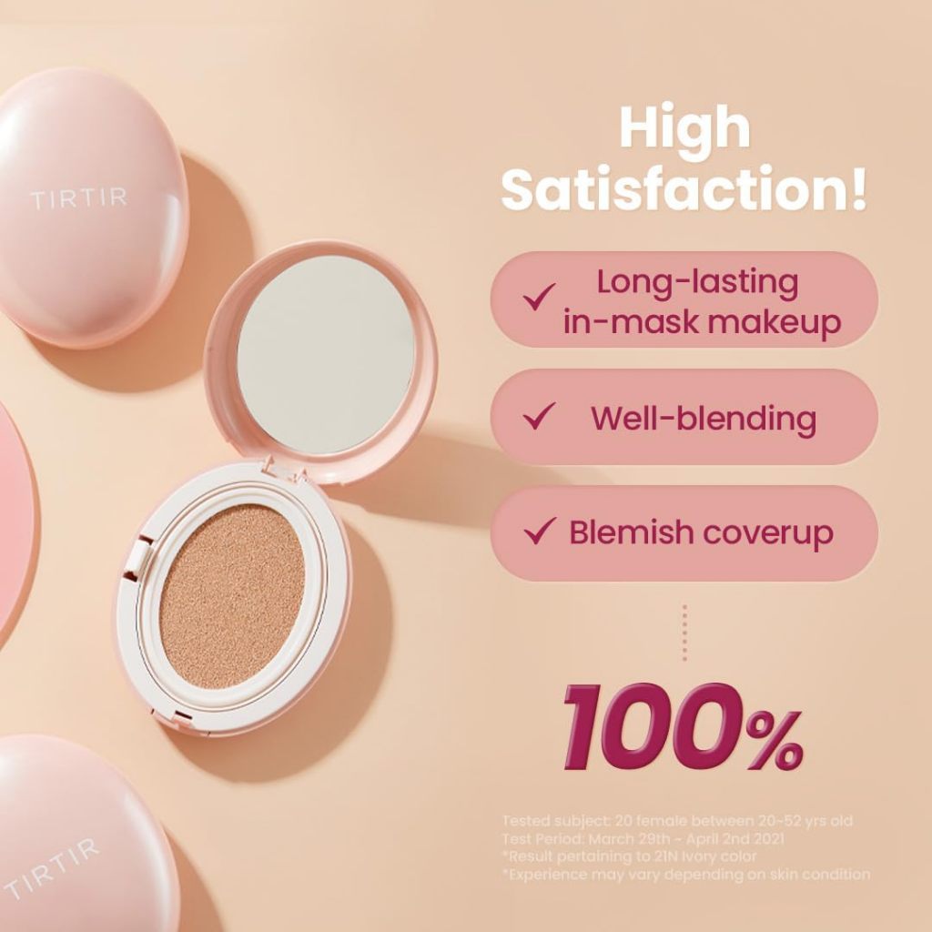 TIRTIR Mask Fit All Cover Pink Cushion Foundation, 18g