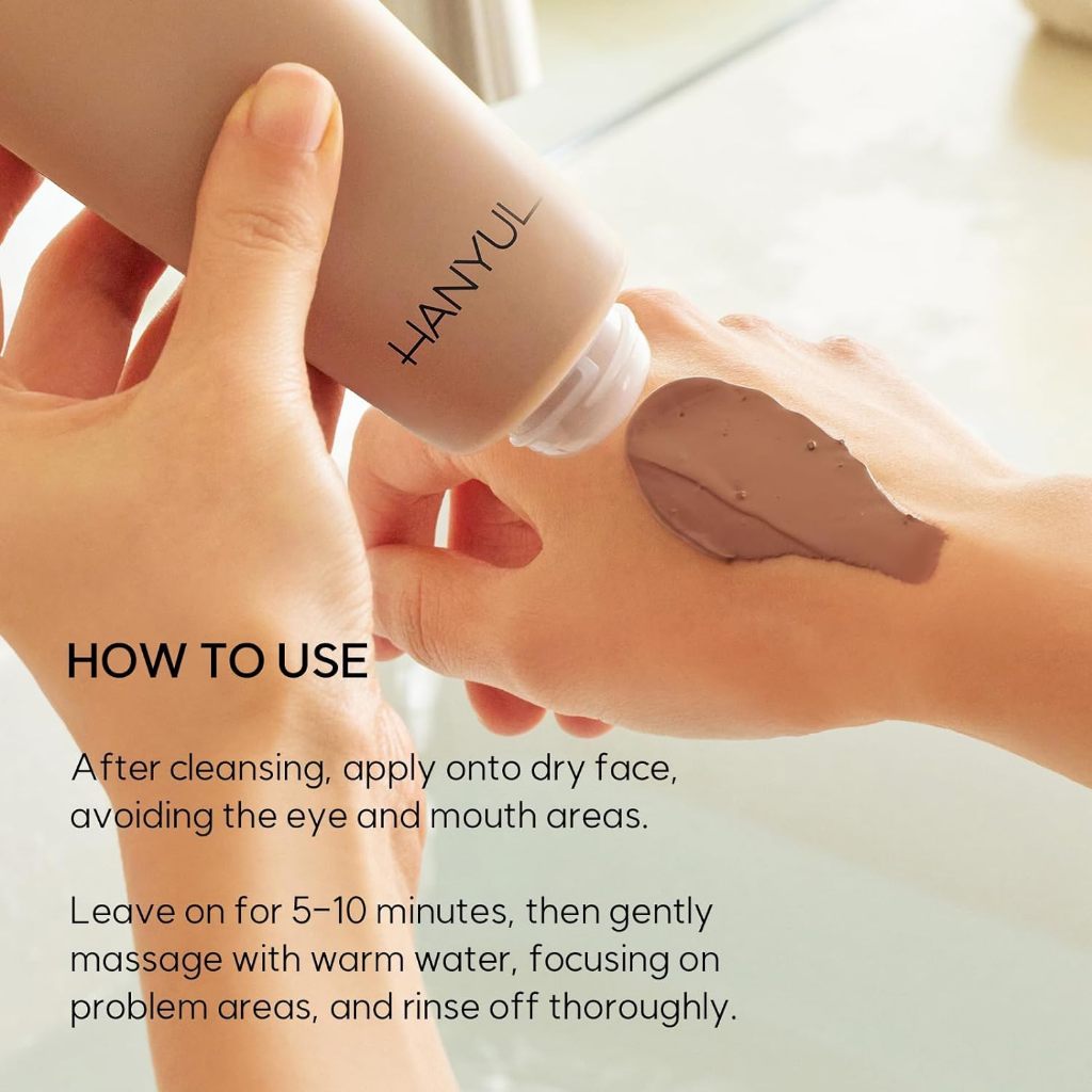 HANYUL Soft Chestnut Flawless Sebum Pore Clay Mask 100mL/Soft Chestnut Clean Exfoliating Pore Clay Mask 100mL