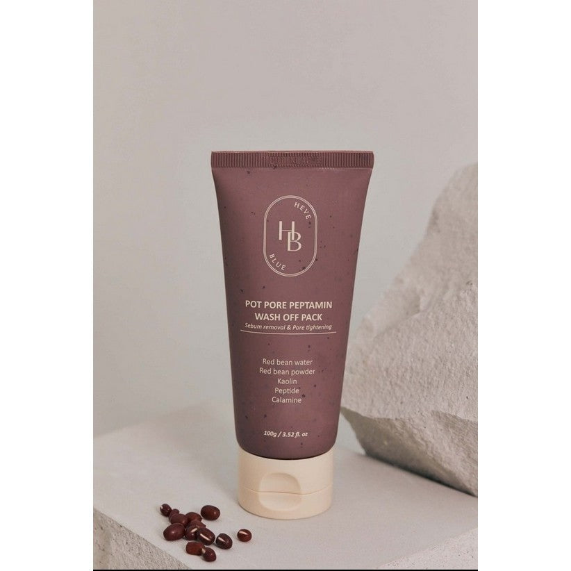 HEVEBLUE Pot Pore Peptamin Wash Off Pack, 100g
