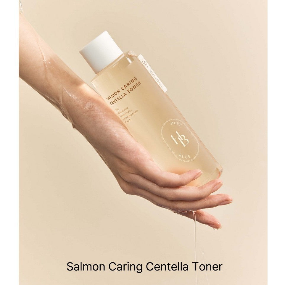 Tónico facial HEVEBLUE Salmon Caring Centella, 200 mL