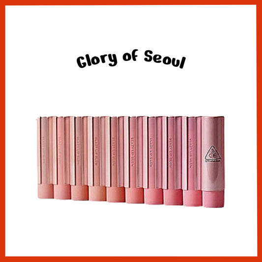 [New] 3CE Glazed Lip Glow, 3.2g (9 Colors)