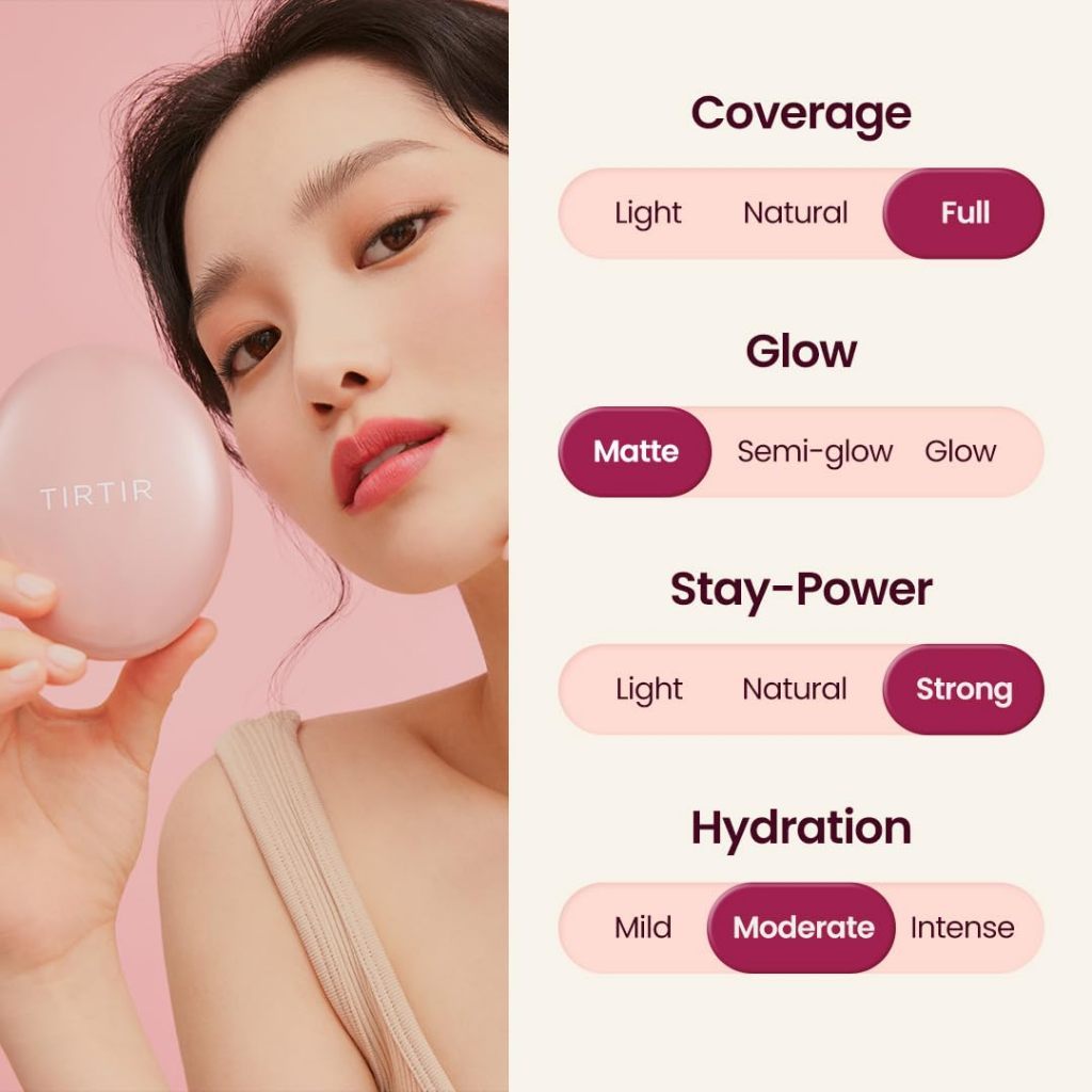 [MINI] TIRTIR Mask Fit All Cover Pink Cushion Foundation, 4.5g