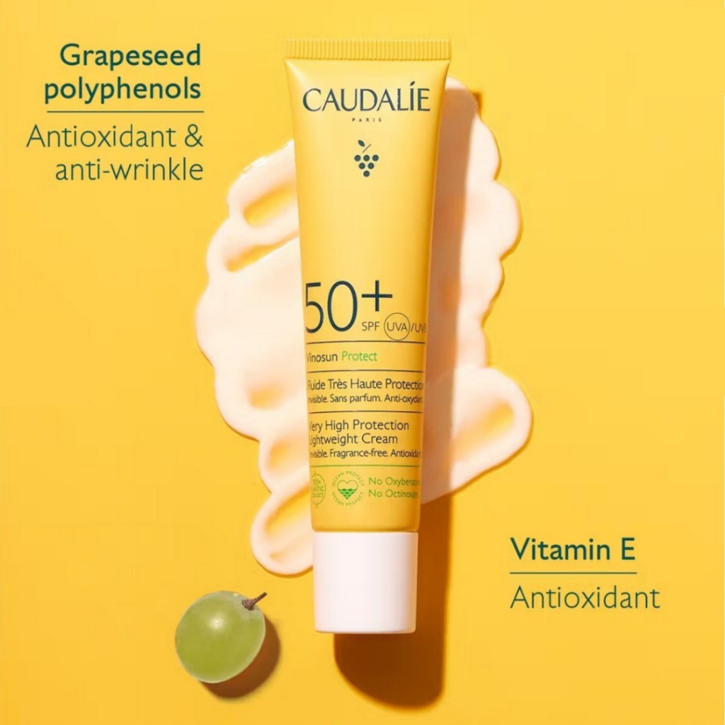 [Caudalie] Vinosun Protect Very High Protection Lightweight Cream SPF50+, 40mL
