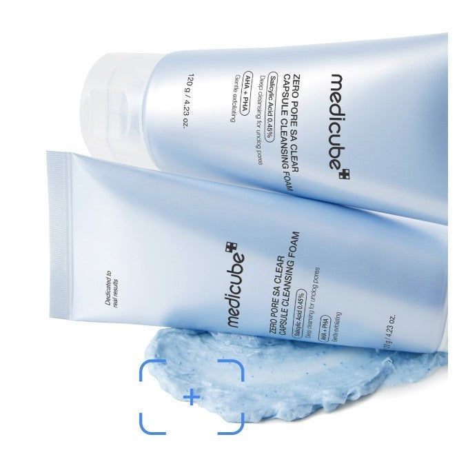 MEDICUBE Zero Pore SA Clear Capsule Cleansing Foam 120g