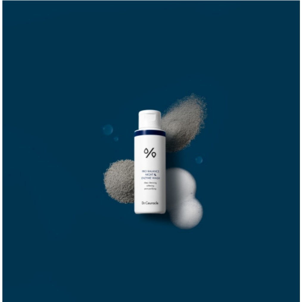 Dr.Ceuracle Pro Balance Morning & Night Enzyme Wash, 50g | Maltose, Corn Starch Powder Cleanser Removing Sebum | Exfoliating, pH Balancing Care