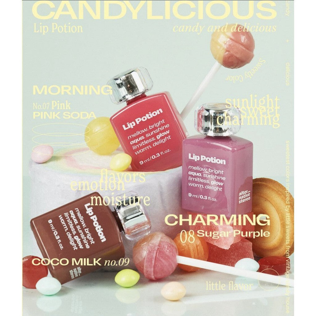 [Alternativestereo] Lip Potion Aqua Glow, 9mL | 6 colors + (New) 3 colors