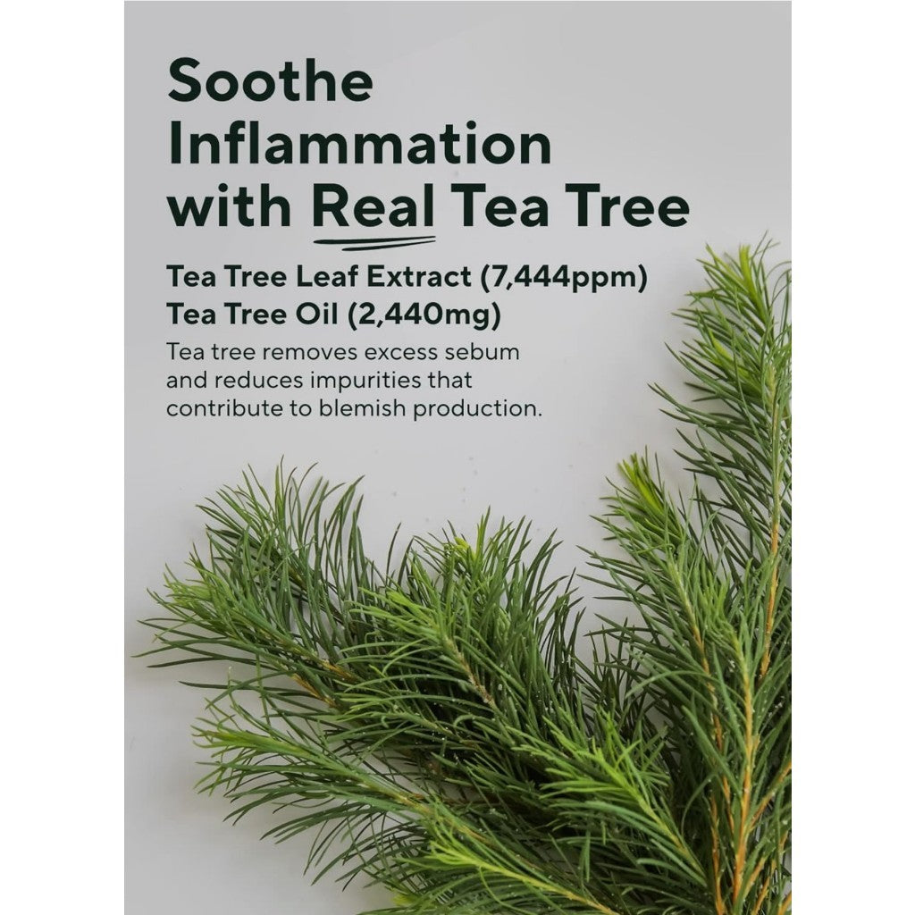 [AROMATICA] Tea Tree Balancing Foaming Cleanser 6.35oz / 180g, Vegan Double Cleanser Face Wash For Oily Skin, EWG Verified