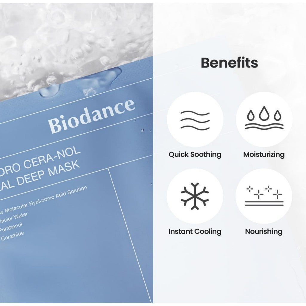 Biodance Mask Pack 1 Sheet (4 Types) │ Bio-Collagen / Cera-nol / Refreshing Sea Kelp / Radiant Vita Niacinamide