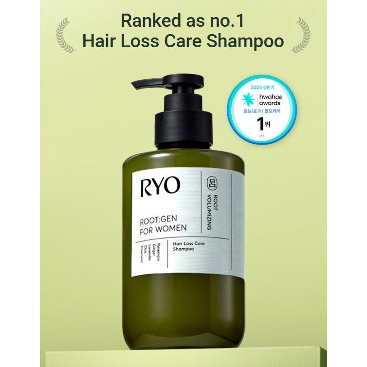 RYO Root:Gen For Women Hair Loss Care Shampoo 4types