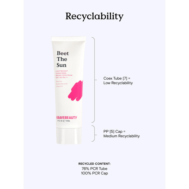 KRAVE BEAUTY Beet The Sun SPF 40 PA+++ 50ml