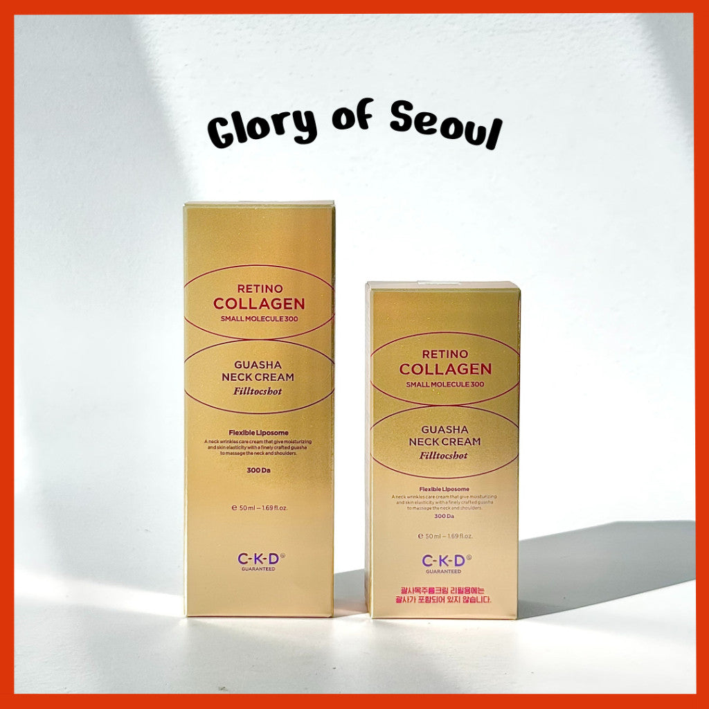 Creme para Pescoço CKD Retino Collagen Small Molecule 300 Gua Sha Fill Tocshot 50ml