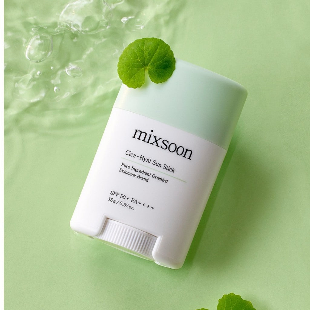 mixsoon Sun Stick SPF 50+ PA++++ 15g (2 Types) | Bean / Cica-Hyal