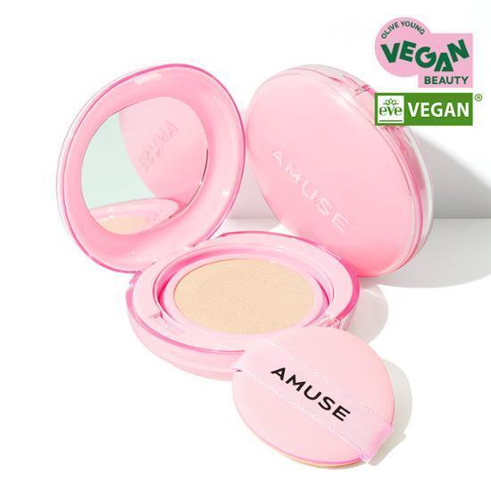 AMUSE Dew Power Vegan Cushion 15g Product+Refill Set (SPF50+ PA+++)