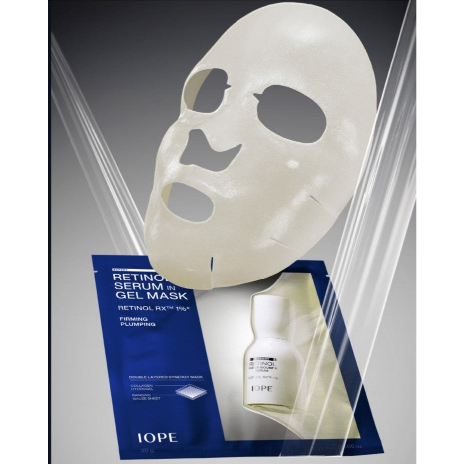 [SET] IOPE Retinol Serum in Gel Mask 30g * 7 Sheets